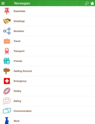 Learn Norwegian Phrasebook截图5