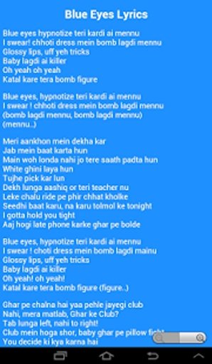 Blue Eyes by yo yo Honey Singh截图2