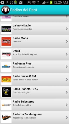 Radios Per&uacute;截图2