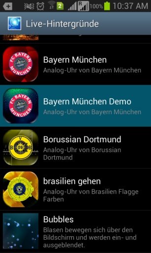 FC Bayern Live Wallpaper Demo截图1