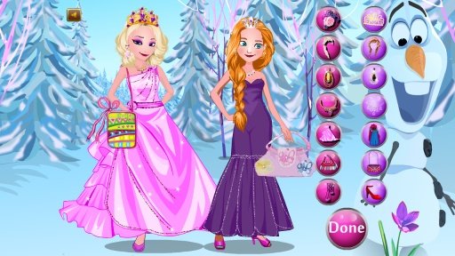 Elsa With Anna Dressup截图2