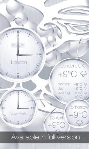 White clock live wallpaper HD截图6