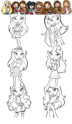 Coloring Book Bratz截图3