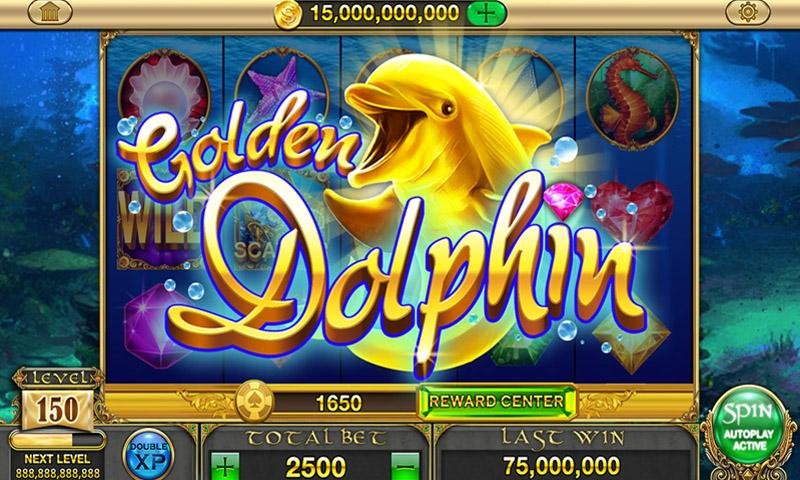 Gold Dolphin Casino Slots™截图2
