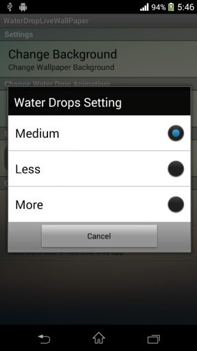 LWP Water Drop Live Wallpaper截图1