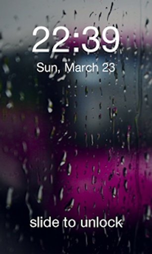 iOS - Rainy Days LockScreen截图1