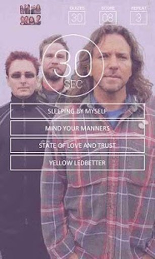 Pearl Jam Music Quiz截图7