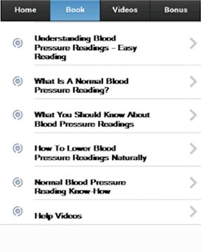 Blood Pressure Readings截图