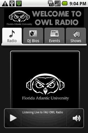 FAU OWL Radio App BETA截图1