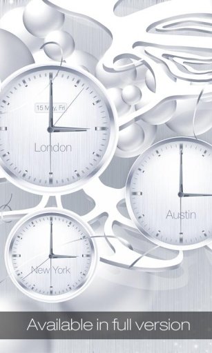 White clock live wallpaper HD截图1