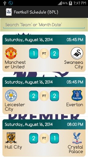 Football Schedule截图1