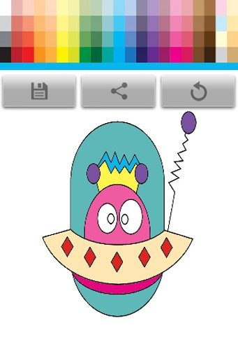 Cute Alien Coloring截图2