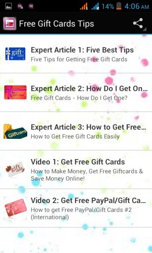 Free Gift Cards Tips截图6