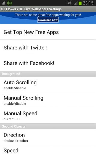 G3 Flowers HD Live Wallpapers截图3