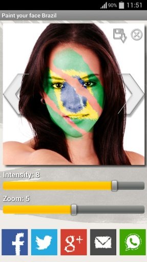 Paint your face Brazil截图2