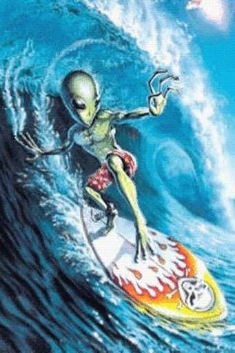 Alien Surfing Live Wallpaper截图1