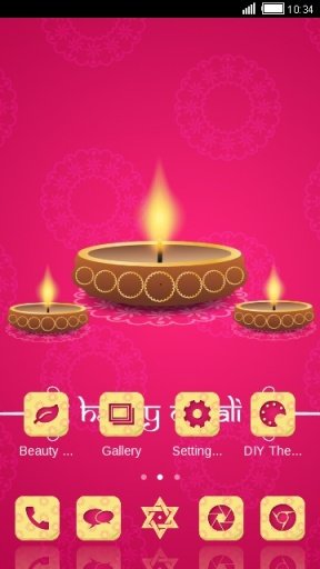 Diwali Diya Clauncher Theme截图2