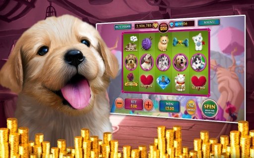 Slots: Puppy Love Vegas Pokies截图2