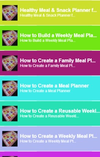 Weekly Meal Planner Howto截图3