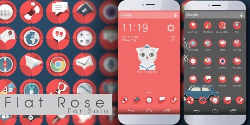 Flat Rose Icons &amp; Wallpapers截图2