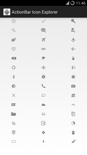 ActionBar Icon Explorer截图1