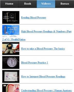 Blood Pressure Readings截图