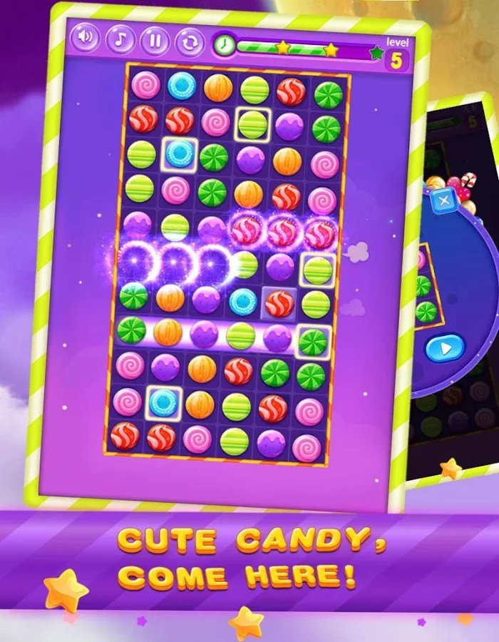 Candy heroes Game-Crazy party疯狂糖果迷阵截图3