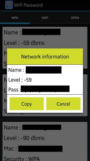 Wifi password WEP, WPA截图1