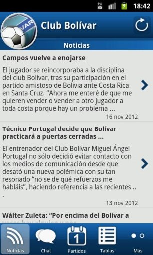 Club Bol&iacute;var For Fans截图1