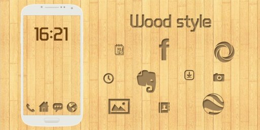 Wood Style Theme &amp; Wallpapers截图2