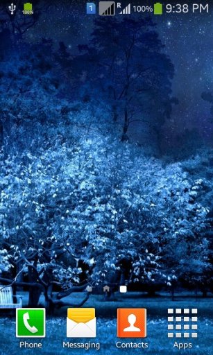 Blue Night Nature HD Wallpaper截图2