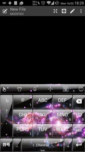 Theme TouchPal G Galaxy 2截图2