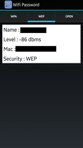 Wifi password WEP, WPA截图2