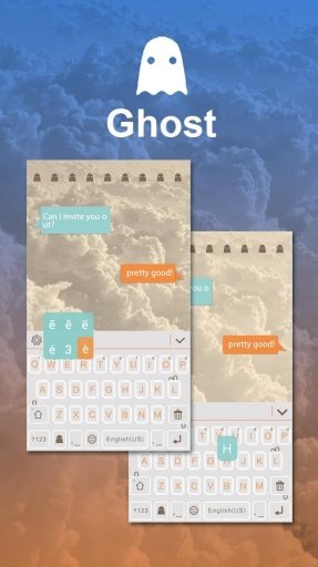 Ghost Theme for Emoji Keyboard截图3