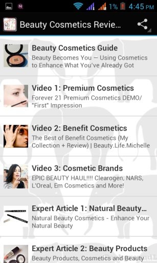 Beauty Cosmetics Reviews截图5