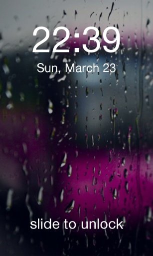 iOS - Rainy Days LockScreen截图2