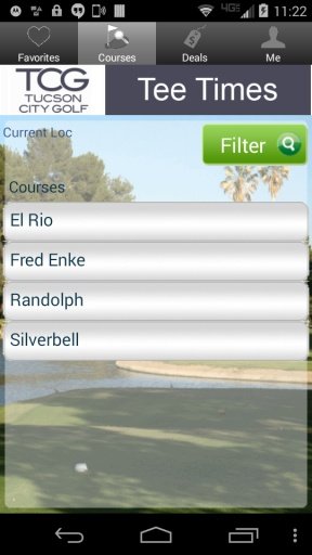 City of Tucson Golf Tee Times截图1