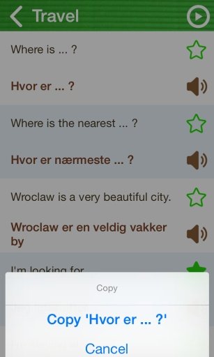 Learn Norwegian Phrasebook截图2