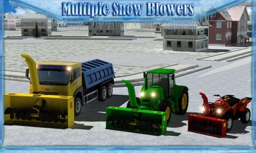 Snow Blower Truck Simulator 3D截图10