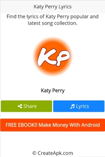 Katy Perry Song Lyrics截图1