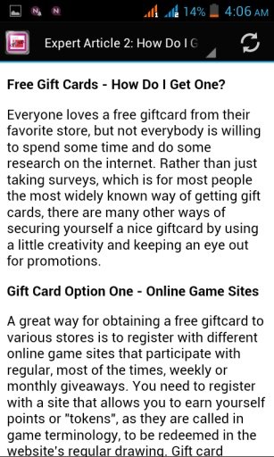 Free Gift Cards Tips截图4