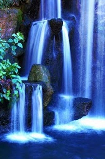 Blue Waterfalls Glitter Effect截图7