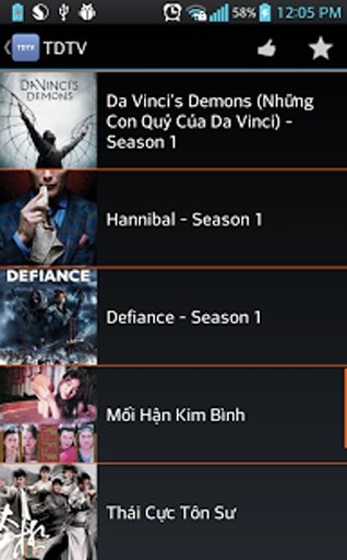 TDTV - Xem TV Kh&ocirc;ng Cần截图1