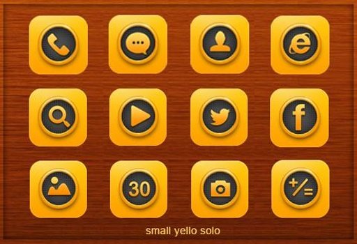 Small Yellow Icons &amp; Theme截图1