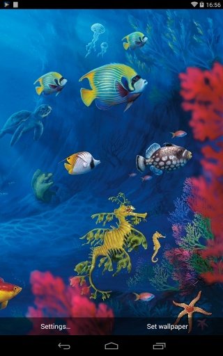 Underwater Aquarium HD LWP截图1