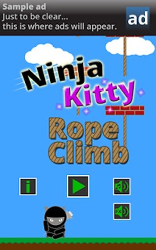 Ninja Kitty Rope Climb截图5