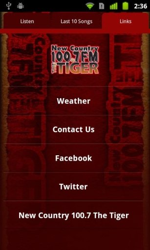 100.7 The Tiger WTGE FM截图1