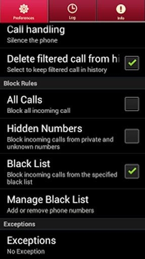 Calls Blacklist–Call Blocker截图2