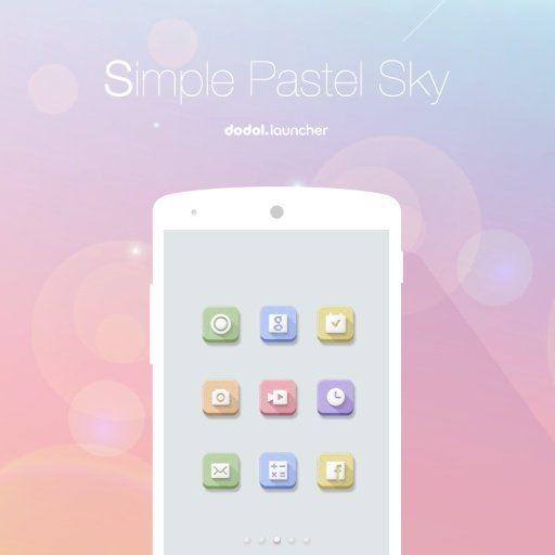 Simple Pastel Sky Dodol Theme截图4