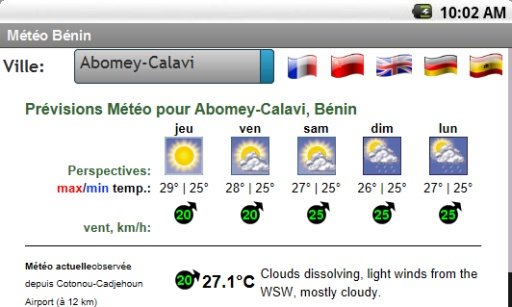 Météo Bénin截图2